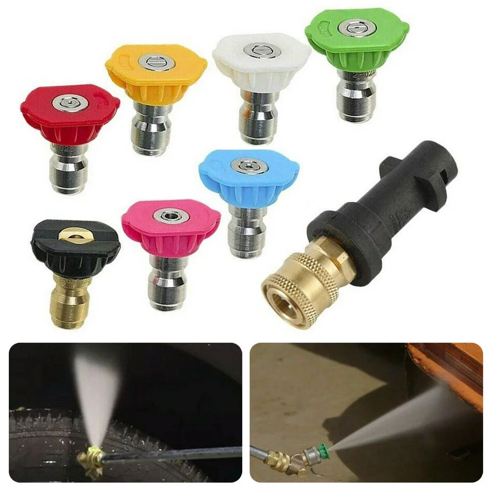 7pcs Pressure Washer Lance Spray Wand For Karcher K2 K3 K4 K5 K6 K7 Quick Insert Nozzle With Connect Adapter Metal Nozzle Tool
7pcs Pressure Washer Lance Spray Wand For Karcher K2 K3 K4 K5 K6 K7 Quick Insert Nozzle With Connect Adapter Metal Nozzle Tool