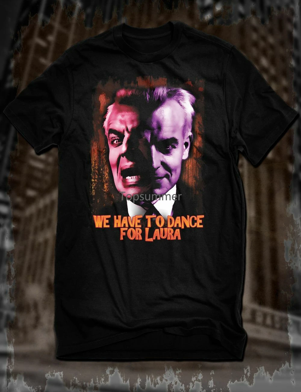 

New Black Twin Peaks Leland Palmer T-Shirt Ray Wise Killer Bob David Lynch Tee Top Quality T Shirts Men O Neck Top Tee