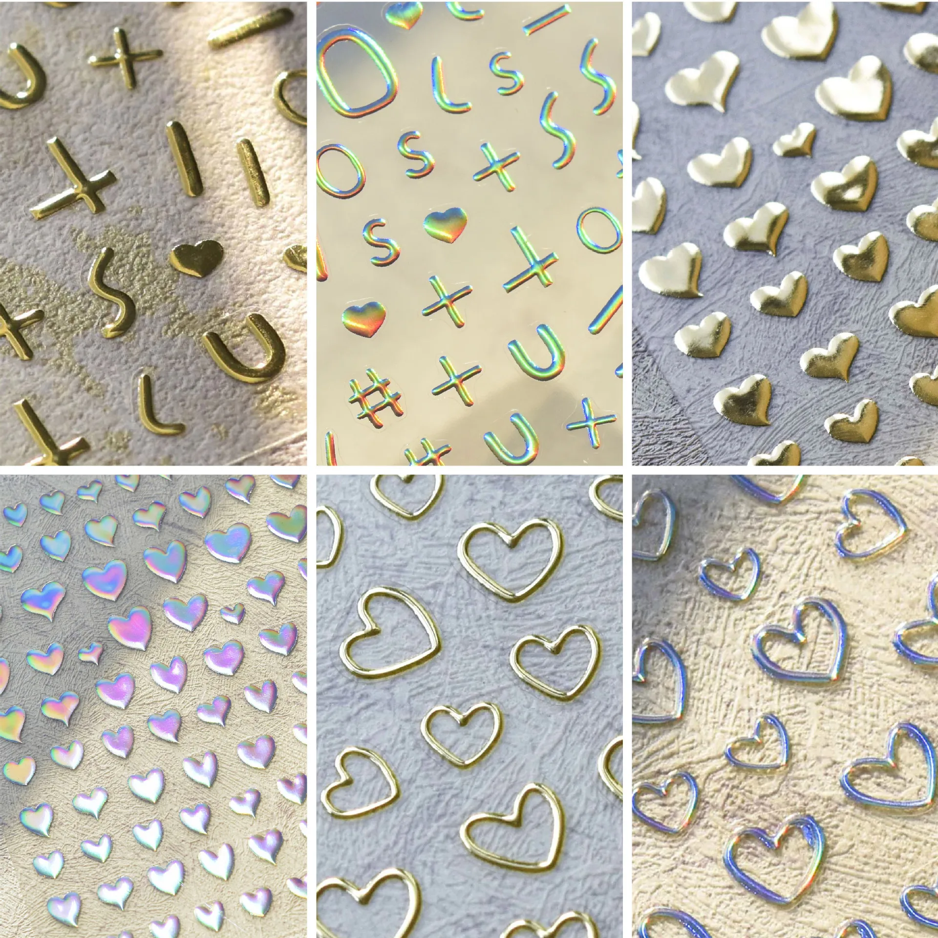 Heart Stickers Foil Water Press on Nails Letter English Bronzing Gold Lase Silver Nail Sticker And Decals Manicure Art Decoraion
Heart Stickers Foil Water Press on Nails Letter English Bronzing Gold Lase Silver Nail Sticker And Decals Manicure Art Decoraion
