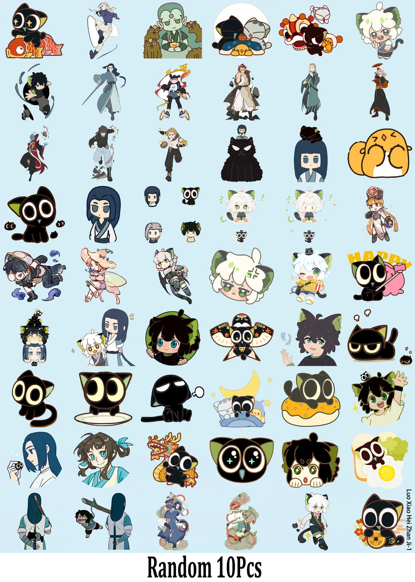 55 шт. Наклейки «Любимый Черный Кот Луо Сяохэй»
55 шт. Наклейки «Любимый Черный Кот Луо Сяохэй»