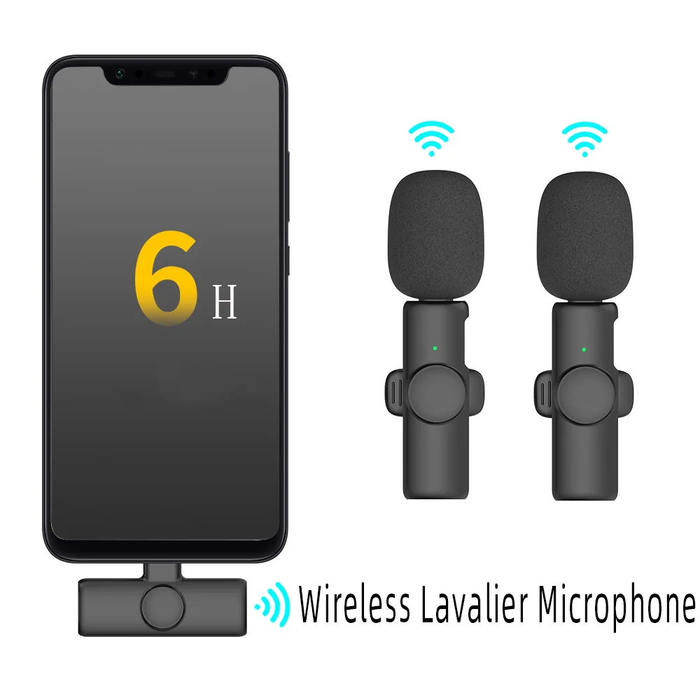 Lavalier Microphone Wireless with Charging Case Portable Mini Lapel Mic Noise Reduction for iPhone/Android Live Broadcast New
Lavalier Microphone Wireless with Charging Case Portable Mini Lapel Mic Noise Reduction for iPhone/Android Live Broadcast New