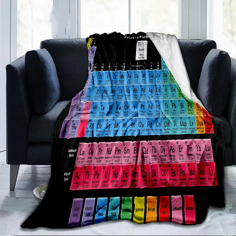 Color Periodic Table Pattern Flannel Throw Blanket Neon Theme Warm Blanket Home Sofa Bed Decor Kids Student Gifts Fashion Soft 
Color Periodic Table Pattern Flannel Throw Blanket Neon Theme Warm Blanket Home Sofa Bed Decor Kids Student Gifts Fashion Soft