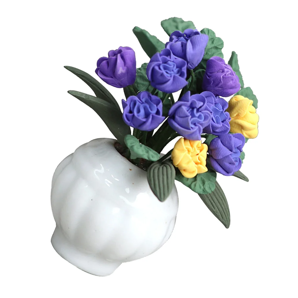 Мини-цветочная корзина, украшение, мини-дом, искусственный цветок 
Мини-цветочная корзина, украшение, мини-дом, искусственный цветок