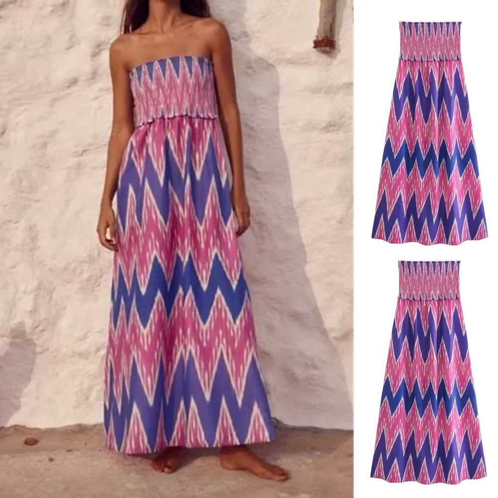 Летнее Новое Женское пикантное длинное платье UNIZERA 2023 с открытыми плечами и одной линией шеи с принтом груди, миди-платье 2731251 
Летнее Новое Женское пикантное длинное платье UNIZERA 2023 с открытыми плечами и одной линией шеи с принтом груди, миди-платье 2731251