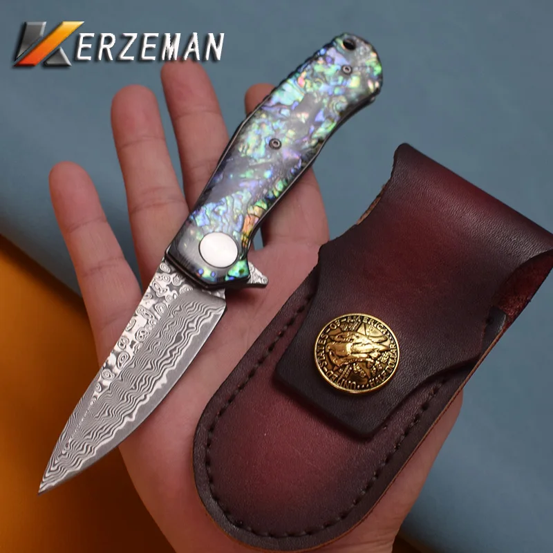 kerzeman Damascus Steel Handmade Folding Knife Tactical Camping VG10 Blade Survival Utility Outdoor EDC Tools Pocket Knives
kerzeman Damascus Steel Handmade Folding Knife Tactical Camping VG10 Blade Survival Utility Outdoor EDC Tools Pocket Knives