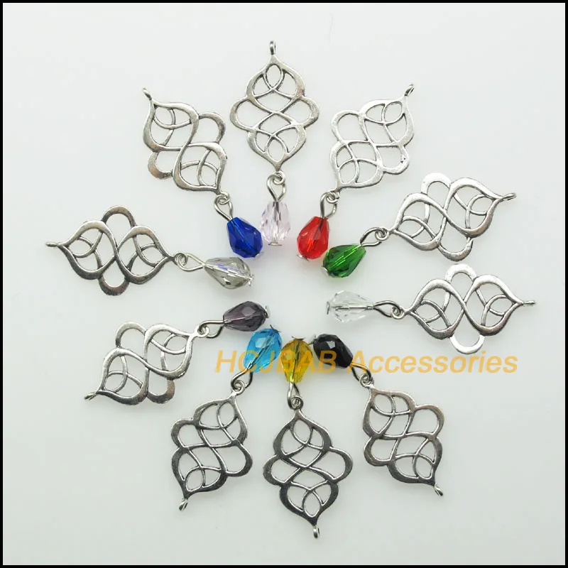 20 New Chinese Knot Clouds Charms Tibetan Silver Plated Pendants Mixed Teardrop Crystal 17x27mm
20 New Chinese Knot Clouds Charms Tibetan Silver Plated Pendants Mixed Teardrop Crystal 17x27mm