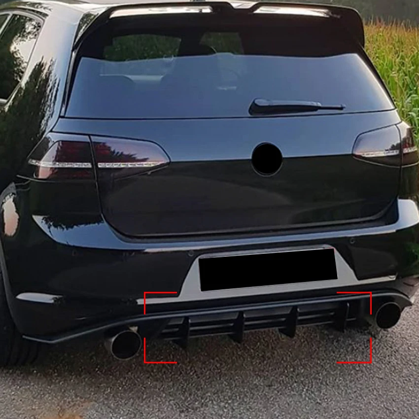 Car Rear Bumper Diffuser Racing Spoiler Lip Rear Bumper Protector Rear Side Splitter Lip For VW Golf 7 MK7 GTI 2013-2016
Car Rear Bumper Diffuser Racing Spoiler Lip Rear Bumper Protector Rear Side Splitter Lip For VW Golf 7 MK7 GTI 2013-2016