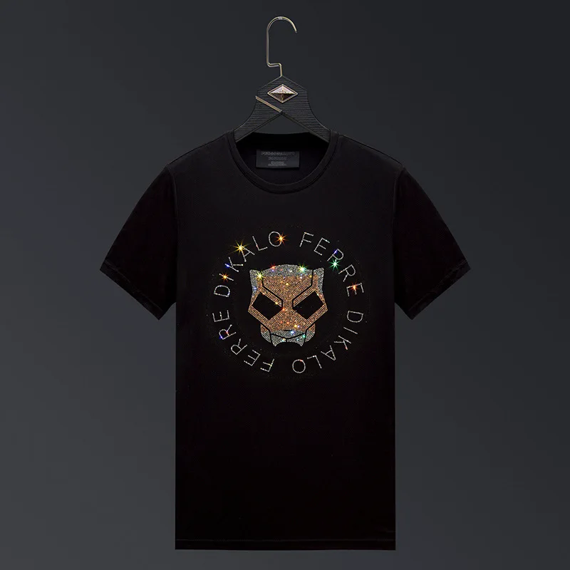 2022 Fashion Character Rhinestones Womens T Shirts Summer Clothes O Neck Short Sleeve Slim T-shirt Women Casual Tee Shirt Femme
2022 Fashion Character Rhinestones Womens T Shirts Summer Clothes O Neck Short Sleeve Slim T-shirt Women Casual Tee Shirt Femme