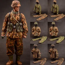 Mars Divine G-016 1/6 Men Soldier World War Ii Smock Blouse Set Series Camouflage Combat Top Trousers For 12Inch Action Figure