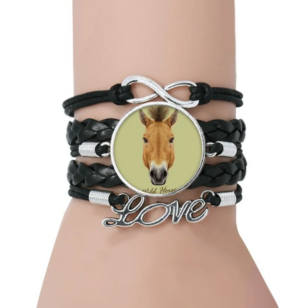 Brown Strong Horse Animal Bracelet Love Accessory Twisted Leather Knitting Rope Wristband
Brown Strong Horse Animal Bracelet Love Accessory Twisted Leather Knitting Rope Wristband