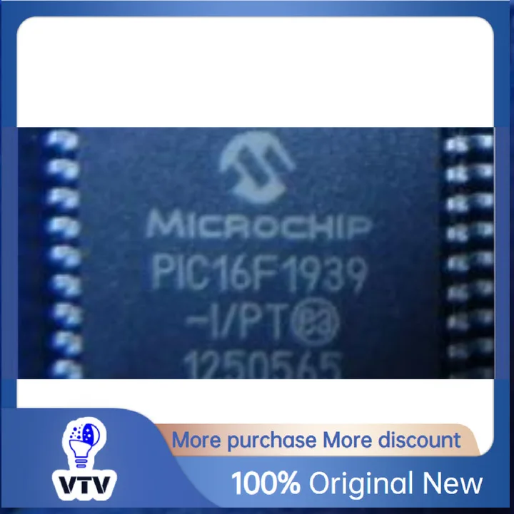 Original New PIC16F1939-I/PT TQFP44 Integrated Circuit Chip
Original New PIC16F1939-I/PT TQFP44 Integrated Circuit Chip