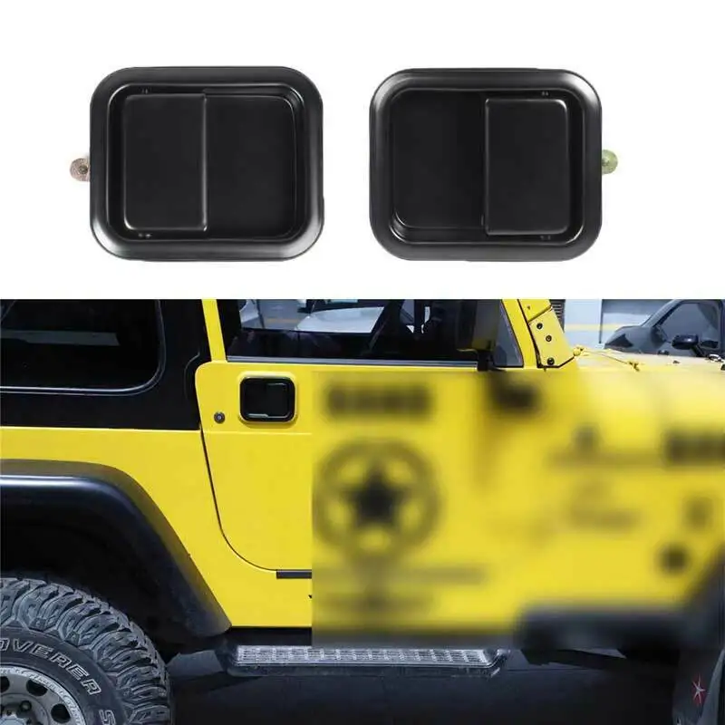 For Jeep Wrangler TJ 1997-2006 Black Left Right Outer Door Handle Replace 2pcs
For Jeep Wrangler TJ 1997-2006 Black Left Right Outer Door Handle Replace 2pcs