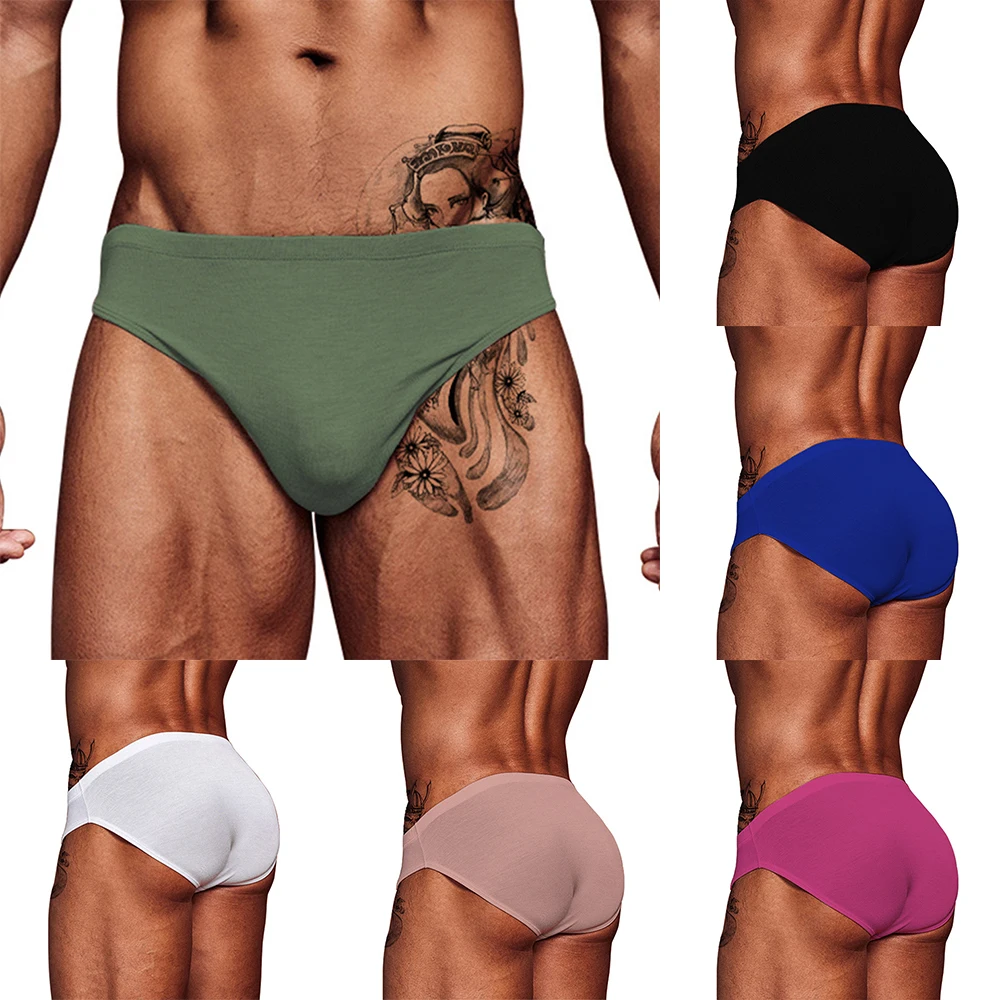 Men's Sexy Low Waist Ultra-Thin Bikini Briefs Solid Color Underwear Thong Swim Short Underpants Pouch Swimwear
Men's Sexy Low Waist Ultra-Thin Bikini Briefs Solid Color Underwear Thong Swim Short Underpants Pouch Swimwear