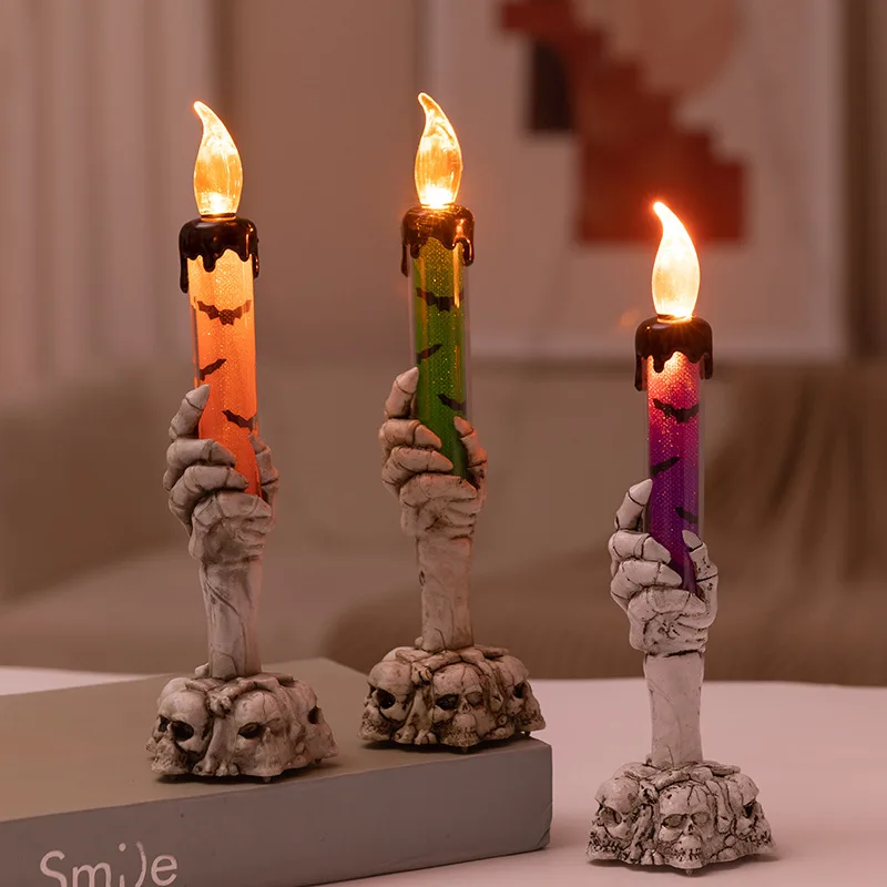 Fake Skeleton Candle Halloween Home Decorations Horror Skull Hand Lights Ornament 2023 Halloween Decor Battery Powered
Fake Skeleton Candle Halloween Home Decorations Horror Skull Hand Lights Ornament 2023 Halloween Decor Battery Powered