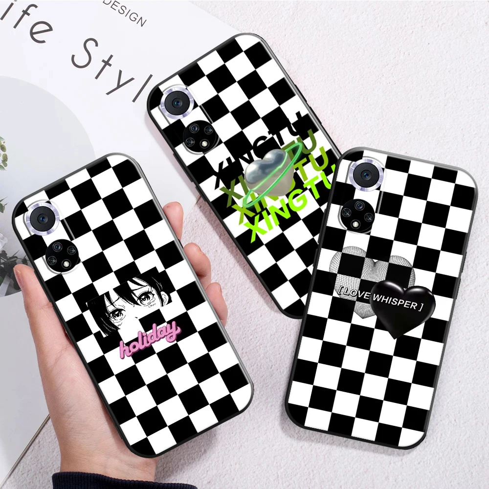 Fashion Checkerboard Phone Case For Huawei P30 Lite P20 Pro Honor 10 8X 9X 10X 9A Funda Liquid Silicon Carcasa Back
Fashion Checkerboard Phone Case For Huawei P30 Lite P20 Pro Honor 10 8X 9X 10X 9A Funda Liquid Silicon Carcasa Back