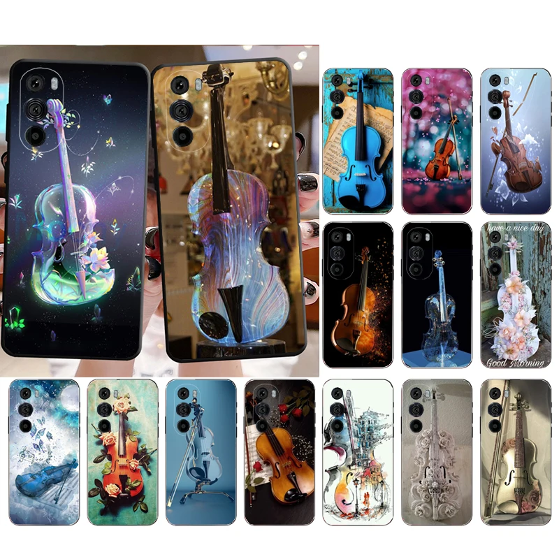 

Violin Phone Case for Moto E22i E32 E32S E13 E40 E30 E20 Edge X30 20 Lite 20Pro 30 Neo Ultra Fusion E7Power E7Plus