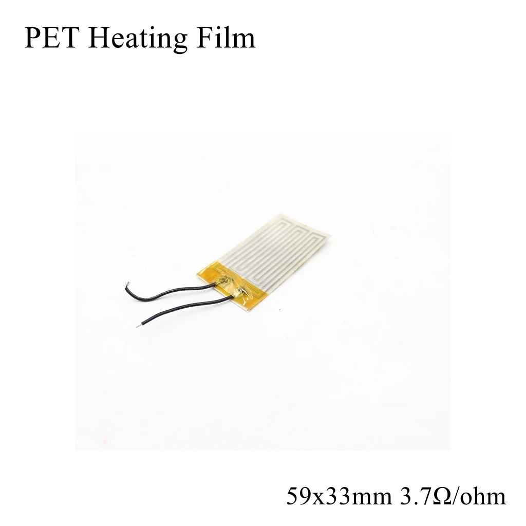 59x33mm PET Heating Film Polyethylene Terephthalate Adhesive Heater Plate Panel Pad Mat Fuel Foil Oil Engine Tank Strip Belt
59x33mm PET Heating Film Polyethylene Terephthalate Adhesive Heater Plate Panel Pad Mat Fuel Foil Oil Engine Tank Strip Belt