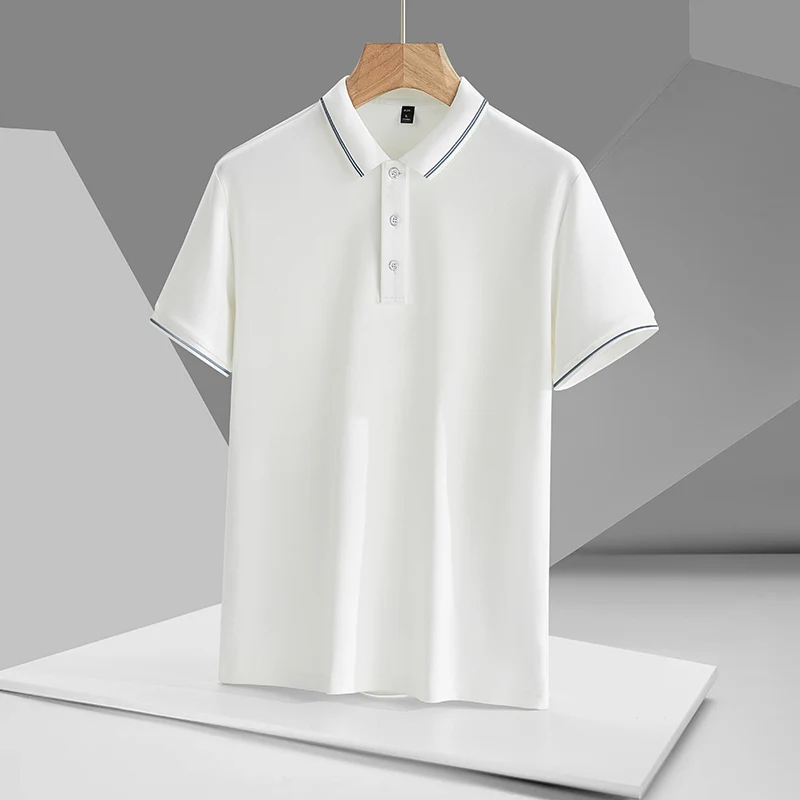 Casual 2023 Summer Short Sleeve Solid White Black Polo Shirt Brand Fashion Clothes For Men Oversize
Casual 2023 Summer Short Sleeve Solid White Black Polo Shirt Brand Fashion Clothes For Men Oversize