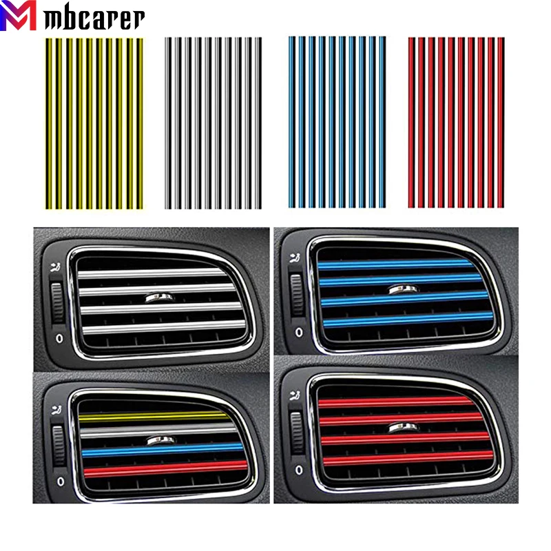 U Style Car Air Conditioner Outlet Blade Vent Grille Cover Sticker Colorful Chrome Trunk Door Decoration Strip Sticker Z2
U Style Car Air Conditioner Outlet Blade Vent Grille Cover Sticker Colorful Chrome Trunk Door Decoration Strip Sticker Z2