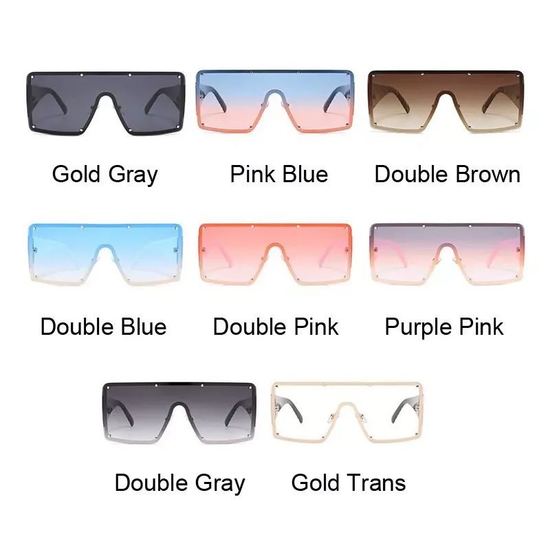 Trending products Square Sunglasses Women Retro Gradient Big Frame Sun Glasses Female One Piece Gafas Shade Mirror Clear Lens tr
Trending products Square Sunglasses Women Retro Gradient Big Frame Sun Glasses Female One Piece Gafas Shade Mirror Clear Lens tr