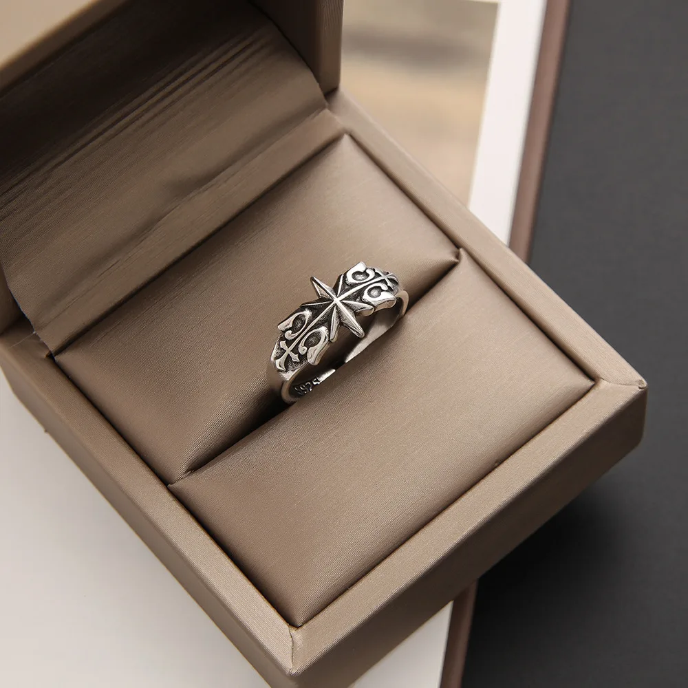 Personalized And Versatile Six Pointed Star Rings Alloy Vintage Thai Silver Colour Black Ring For Men And Women's Jewelry
Personalized And Versatile Six Pointed Star Rings Alloy Vintage Thai Silver Colour Black Ring For Men And Women's Jewelry
