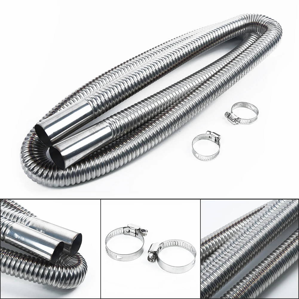 2M Car Air Parking Heater Exhaust Pipe Tube With 2 Clamps Stainless Steel Muffler Connecting Pipe For Air Heaters Accessories
2M Car Air Parking Heater Exhaust Pipe Tube With 2 Clamps Stainless Steel Muffler Connecting Pipe For Air Heaters Accessories