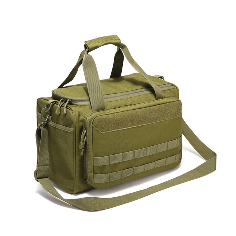 Tactical Range Bag Khaki Hunting Accessories Tools Sling Bag Camping Solid Color Waterproof Gun Shooting Pistol Case Pack 
Tactical Range Bag Khaki Hunting Accessories Tools Sling Bag Camping Solid Color Waterproof Gun Shooting Pistol Case Pack