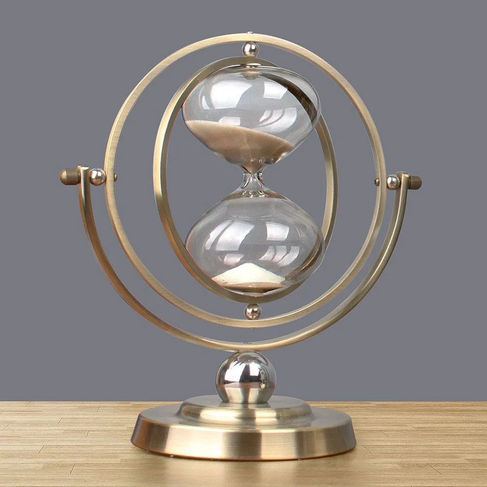 Nordic creative globe hourglass timer 30 minutes decoration modern light luxury living room office creative decoration
Nordic creative globe hourglass timer 30 minutes decoration modern light luxury living room office creative decoration