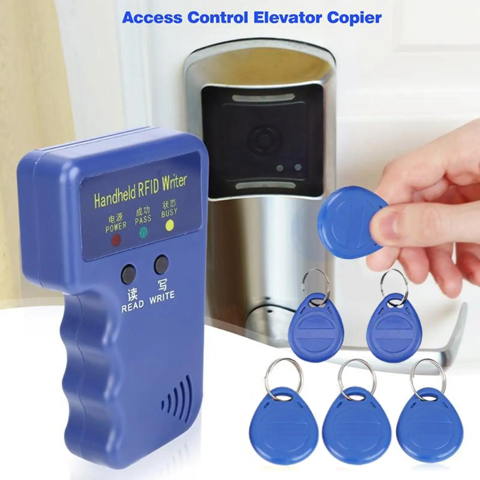 RFID reader replicator 125kHz Duplicator Copier Writer Programmer Reader Writer ID Card Cloner & key
RFID reader replicator 125kHz Duplicator Copier Writer Programmer Reader Writer ID Card Cloner & key