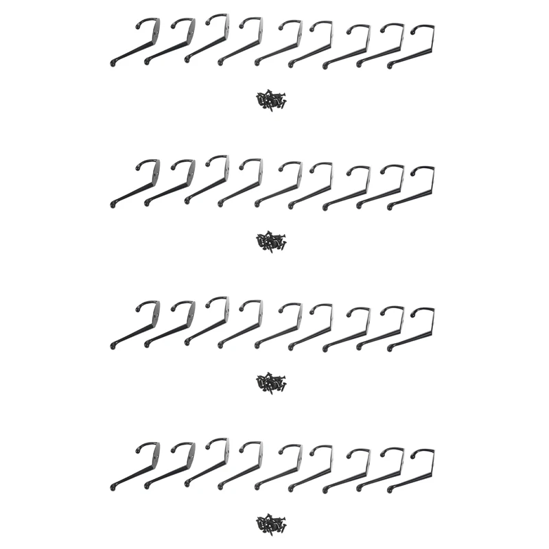 36 Pack Heavy Duty Coat Hooks Wall Mounted For Hat Hardware Dual Prong Retro Coat Hanger With 80 Screws Black Color
36 Pack Heavy Duty Coat Hooks Wall Mounted For Hat Hardware Dual Prong Retro Coat Hanger With 80 Screws Black Color