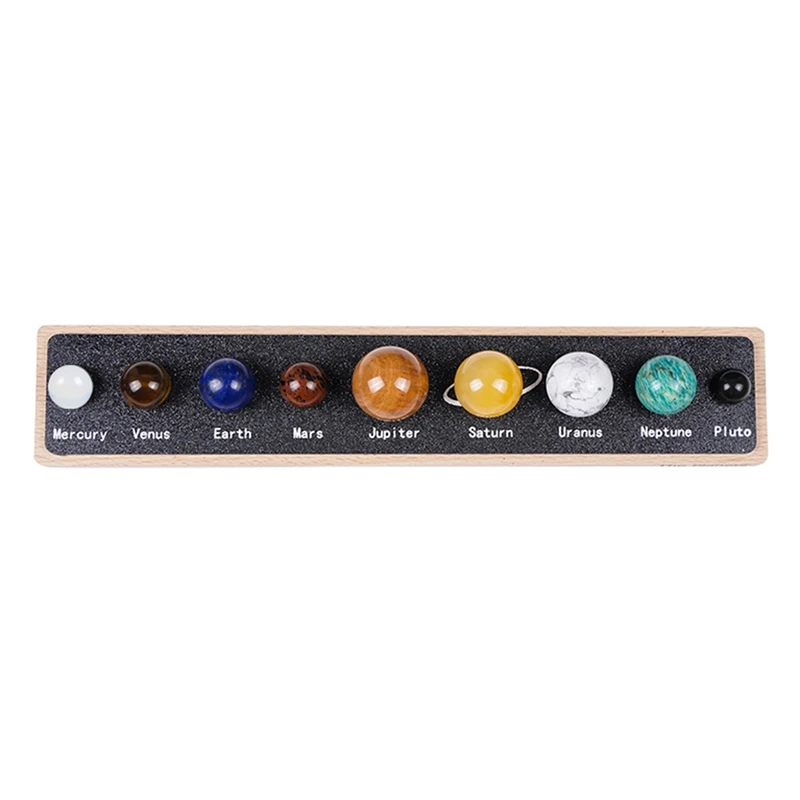 9 Planets Solar System Tumbled Stones Healing Crystal Ball Set With Wooden Stand Display For Home Office Decorations
9 Planets Solar System Tumbled Stones Healing Crystal Ball Set With Wooden Stand Display For Home Office Decorations