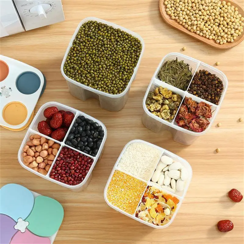Food-grade Food Storage Box Moisture Proof Removable Partition Design Divided Storage Basket Transparent Household Storage Jar
Food-grade Food Storage Box Moisture Proof Removable Partition Design Divided Storage Basket Transparent Household Storage Jar