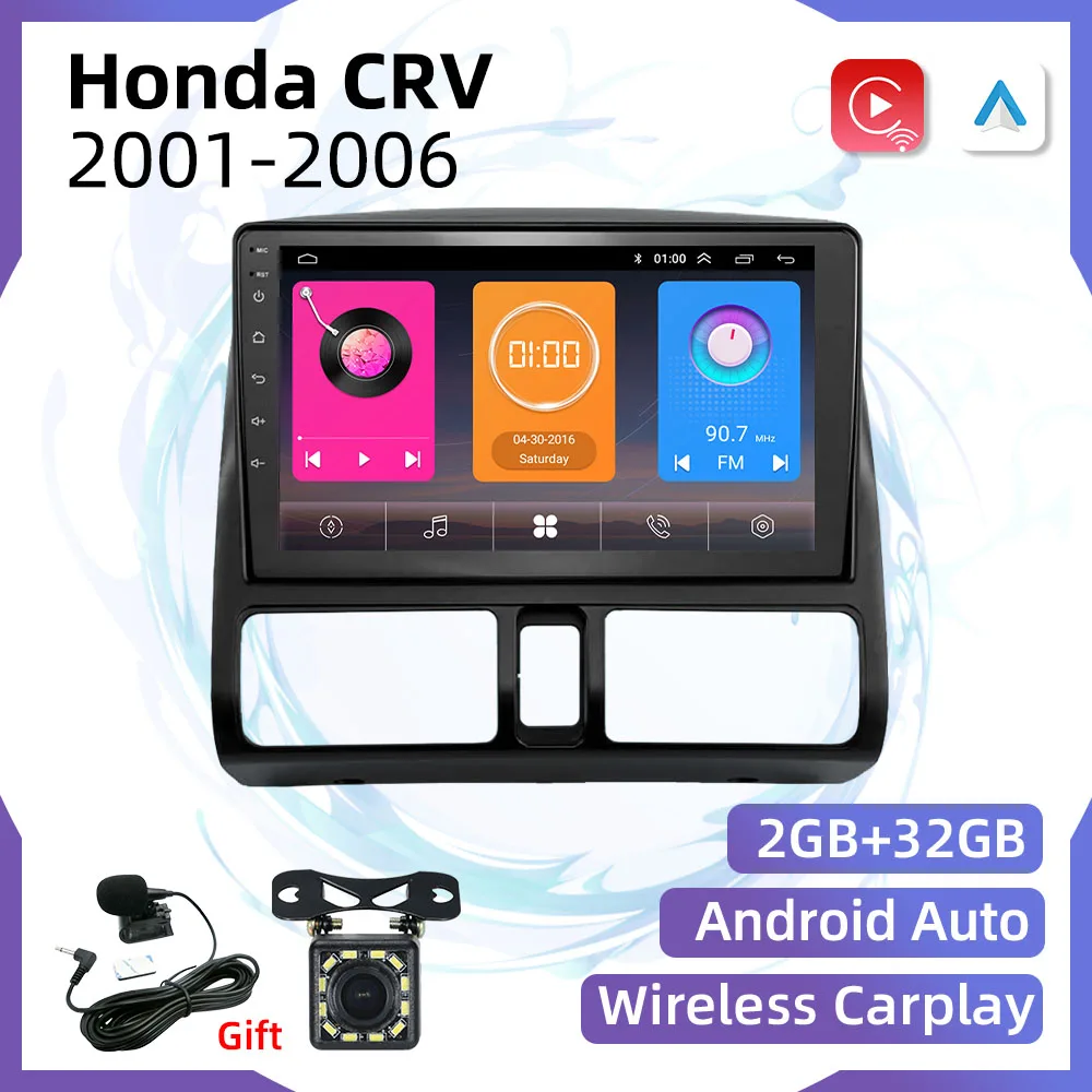 Car Stereo 2 Din Android for Honda CRV CR-V 2001-2006 Car Radio Multimedia Player Navigation WIFI FM BT GPS Autoradio Head Unit
Car Stereo 2 Din Android for Honda CRV CR-V 2001-2006 Car Radio Multimedia Player Navigation WIFI FM BT GPS Autoradio Head Unit