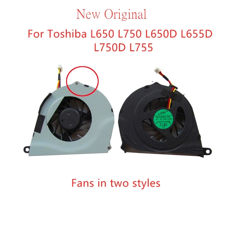 

Новый оригинальный вентилятор охлаждения процессора ноутбука для Toshiba satellite L650 L750 L650D L655D L750D L755 вентилятор в двух стилях