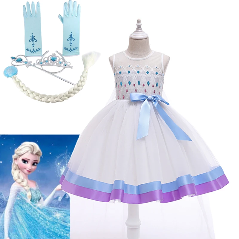 Kids Elsa Dress Little Girls Snow Queen 2 Christmas Costume Children Princess Carnival Vestidos Pageant Luxury Dress 3-8 Years
Kids Elsa Dress Little Girls Snow Queen 2 Christmas Costume Children Princess Carnival Vestidos Pageant Luxury Dress 3-8 Years