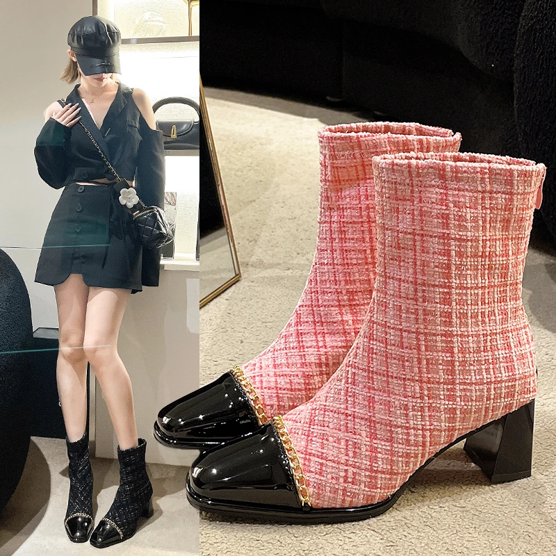 Square Heel High Heel Ankle Boots Women's Shoes 2023 New Autumn Niche Temperament Pointy Thin Martin Boots Platform Boots
Square Heel High Heel Ankle Boots Women's Shoes 2023 New Autumn Niche Temperament Pointy Thin Martin Boots Platform Boots