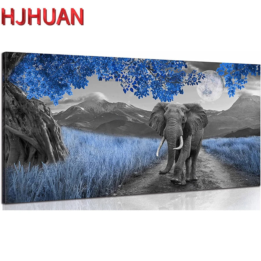 Diy African elephant, blue bathroom decor round diamond painting animal cross stitch diamond embroidery home decor new year gift 
Diy African elephant, blue bathroom decor round diamond painting animal cross stitch diamond embroidery home decor new year gift