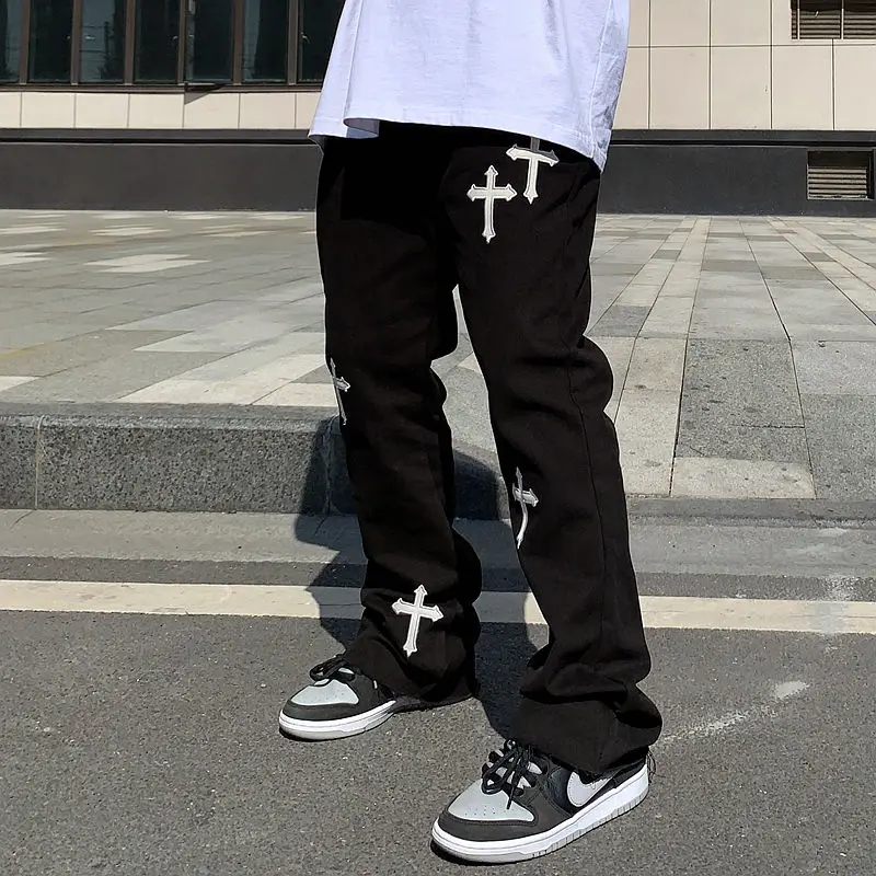 Европейские, американские уличные хип-хоп Тайд брендовые комбинезоны с принтом крест повседневные свободные брюки с высокой талией в стиле...
Европейские, американские уличные хип-хоп Тайд брендовые комбинезоны с принтом крест повседневные свободные брюки с высокой талией в стиле...