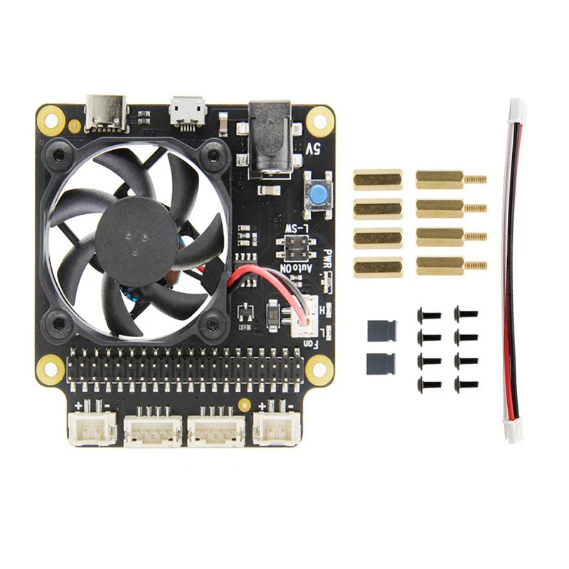 X735 Power Management & Auto Cooling Expansion Board With Safe Shutdown 5V Max For Raspberry PI 4B/3B+/3B
X735 Power Management & Auto Cooling Expansion Board With Safe Shutdown 5V Max For Raspberry PI 4B/3B+/3B