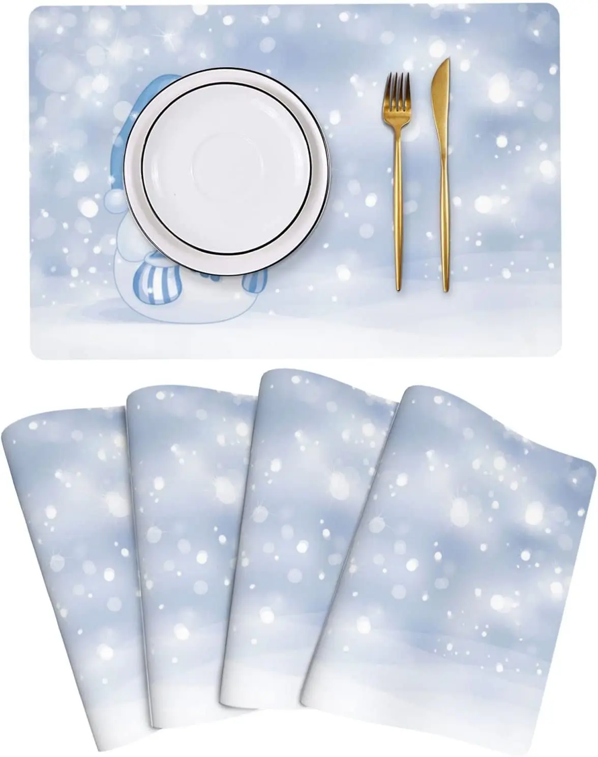 Placemats Leather Table Mats Set of 4 Christmas Happy Snowman Pu Table Mats Waterproof Non Slip for Kitchen Dining Table
Placemats Leather Table Mats Set of 4 Christmas Happy Snowman Pu Table Mats Waterproof Non Slip for Kitchen Dining Table