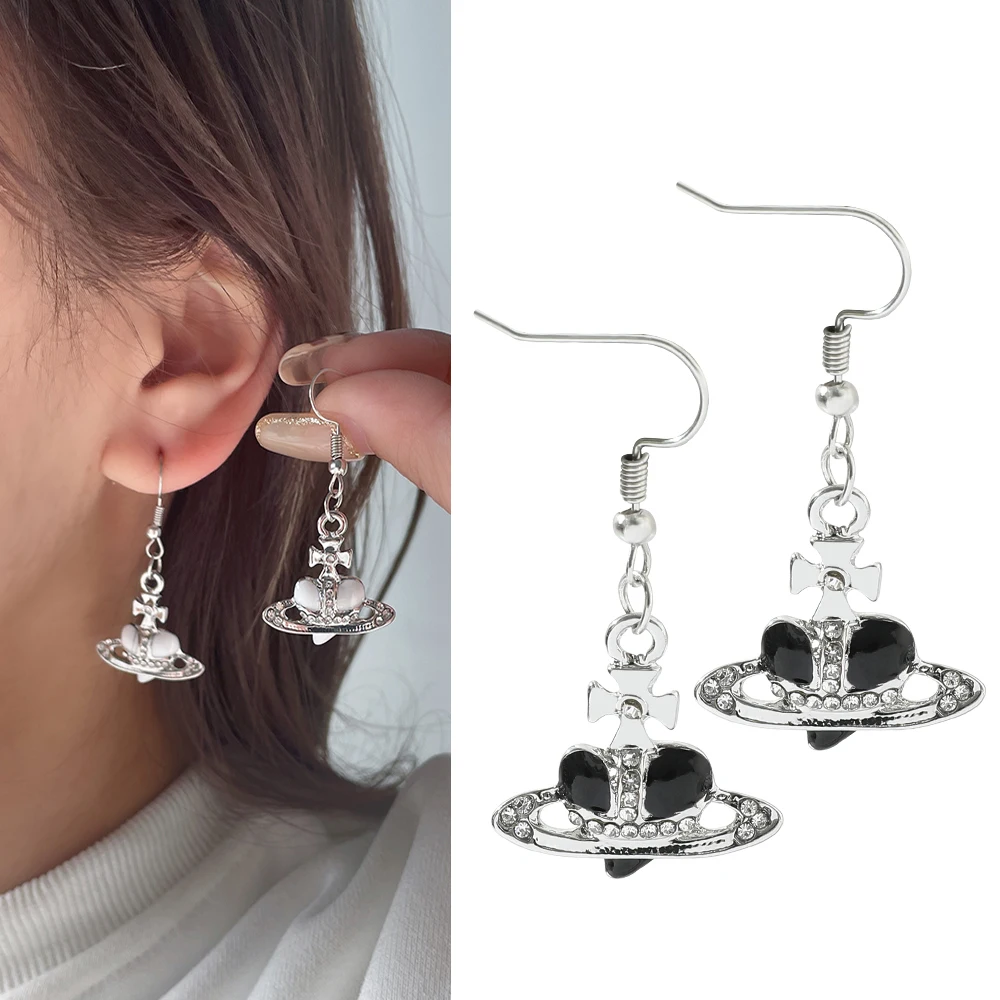Fashion Punk Saturn Earrings Creative Alloy Grunge Rock Ear Hooks Y2k Love Heart Jewelry For Women Accessories Simple Gifts
Fashion Punk Saturn Earrings Creative Alloy Grunge Rock Ear Hooks Y2k Love Heart Jewelry For Women Accessories Simple Gifts