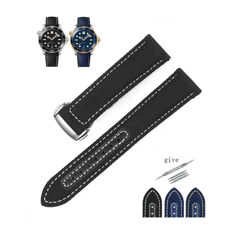 PEIYI Quality Nylon Watchband Suitable For 300/AT150 Folding Buckle Accessories Waterproof Black Blue Canvas Wristband 19 20mm
PEIYI Quality Nylon Watchband Suitable For 300/AT150 Folding Buckle Accessories Waterproof Black Blue Canvas Wristband 19 20mm