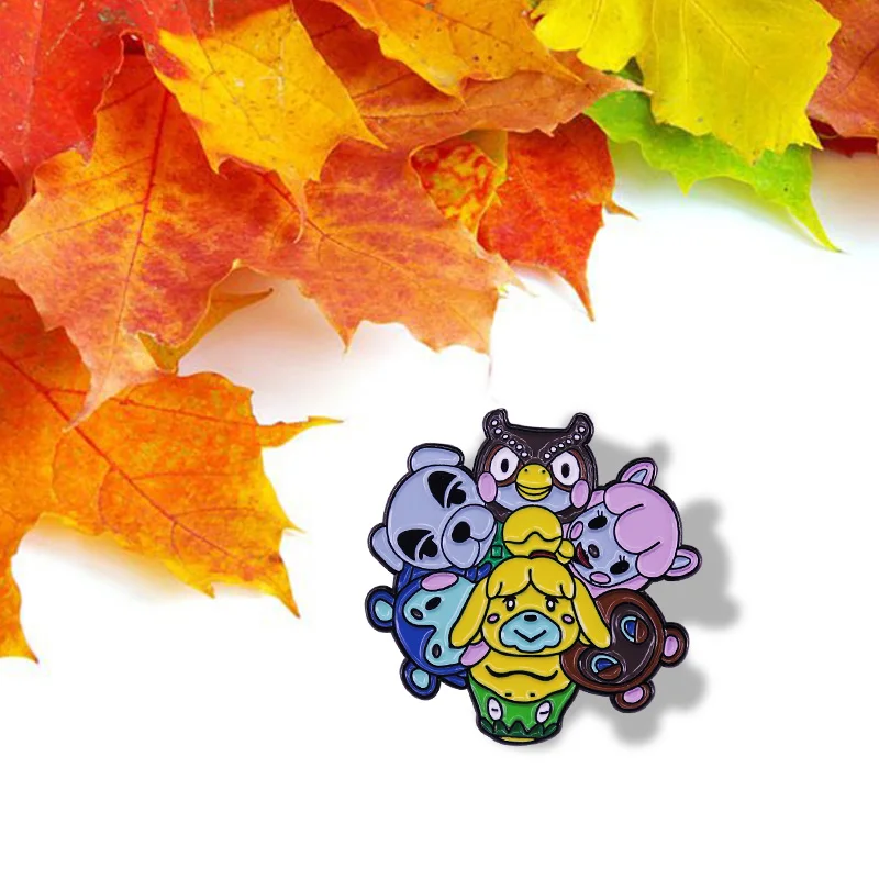 Animal Crossing Spinning Enamel Pin Brooch Happy Villagers Characters Badge Fashion Jewelry Decor
Animal Crossing Spinning Enamel Pin Brooch Happy Villagers Characters Badge Fashion Jewelry Decor