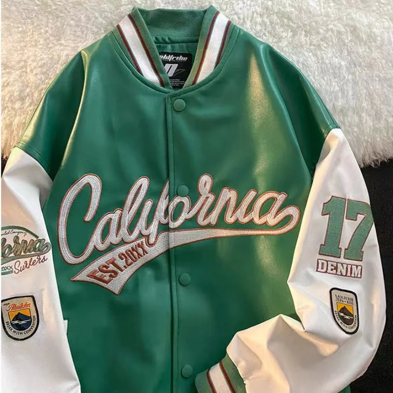 Европейские и американские кожаные куртки в стиле ретро с вышивкой алфавита, женские пальто Y2K, новая бейсбольная униформа в стиле Хай-стрит в стиле Харадзюку
Европейские и американские кожаные куртки в стиле ретро с вышивкой алфавита, женские пальто Y2K, новая бейсбольная униформа в стиле Хай-стрит в стиле Харадзюку