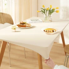 Lambskin Full Coverage Tablecloth Wash Free Waterproof Oil Resistant Scald Resistant Tea Table Cloth Student Desk Cover