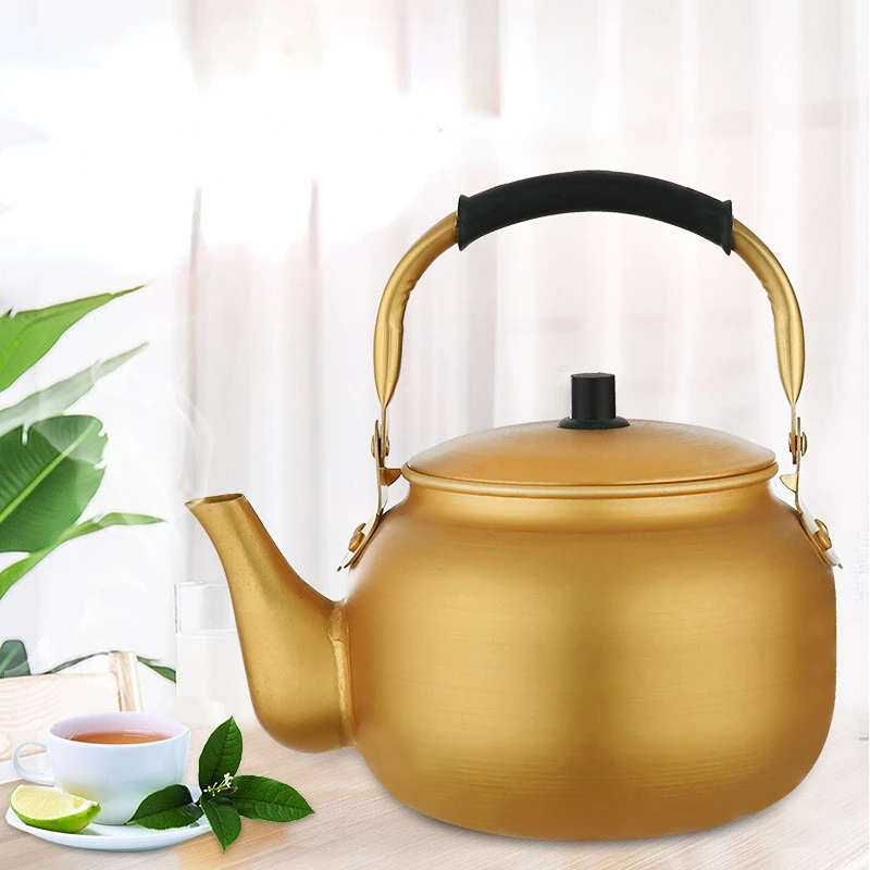 

Kettle Portable Whistle Teapots To Boil Water Piggy Kettle Metal Retro Induction Cooker Chaleira Eletrica Utensils Kitchen
