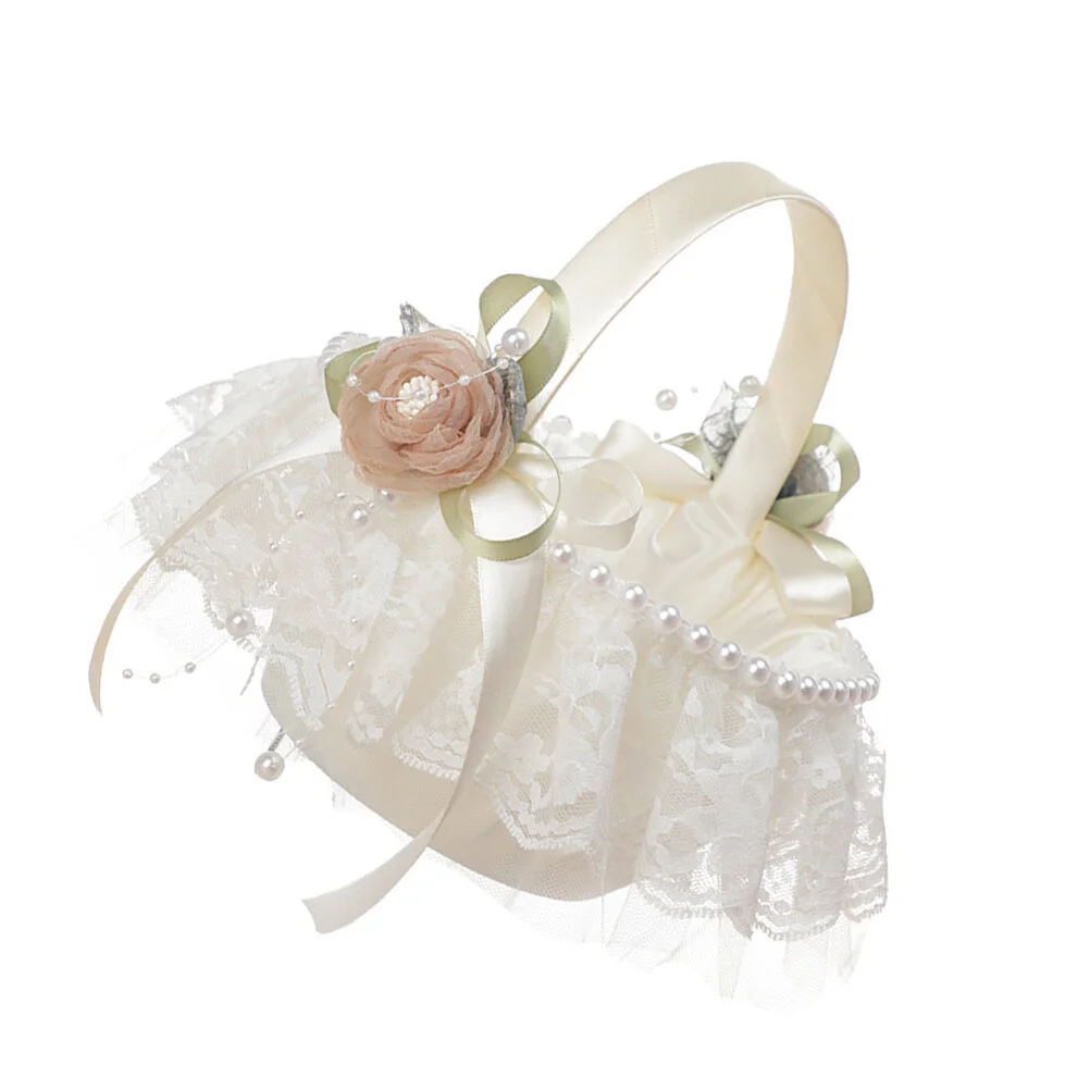 Flower Girl Wedding Party Lace Flower Bride Satin Wedding Basket Pearls Flower Wedding Party Lace Flower Bride Satin Wedding
Flower Girl Wedding Party Lace Flower Bride Satin Wedding Basket Pearls Flower Wedding Party Lace Flower Bride Satin Wedding