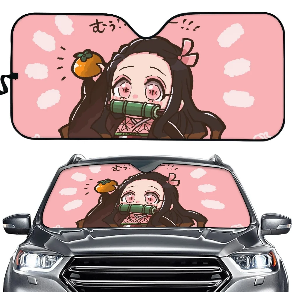 Demon Slayer Kamado Nezuko Windshield Sunshades Car Sunshade for Front Windshield Auto Sun Visor Protector Accessories ゴーストスレイヤー
Demon Slayer Kamado Nezuko Windshield Sunshades Car Sunshade for Front Windshield Auto Sun Visor Protector Accessories ゴーストスレイヤー