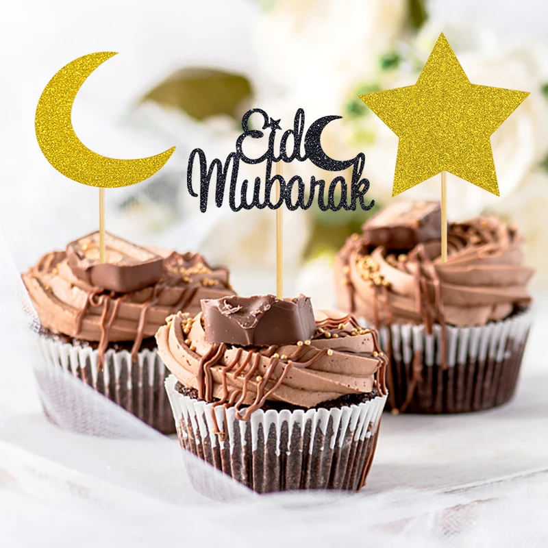 12Pcs Eid Mubarak Stars Cake Topper Ramadan Decoration For Home Islamic Muslim Festival Party Cake Decoration Supplies
12Pcs Eid Mubarak Stars Cake Topper Ramadan Decoration For Home Islamic Muslim Festival Party Cake Decoration Supplies