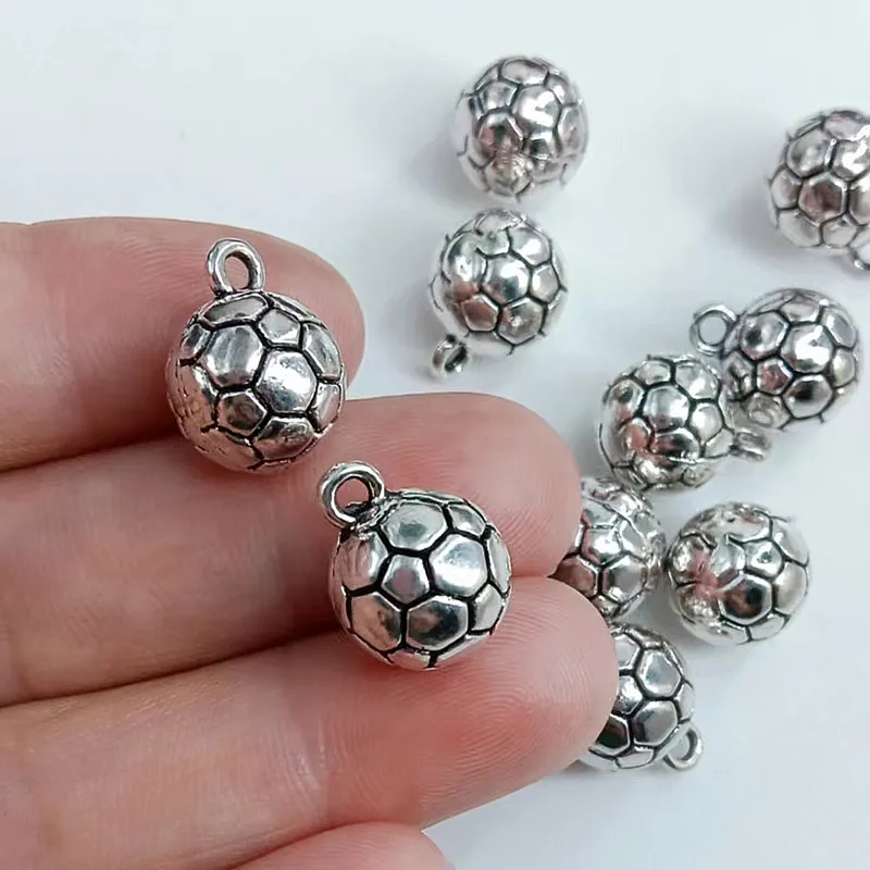 5pcs 11x11mm 3D Soccer Ball Charm Football Charms For Jewelry Making Soccer Charms 3D Soccer Ball
5pcs 11x11mm 3D Soccer Ball Charm Football Charms For Jewelry Making Soccer Charms 3D Soccer Ball